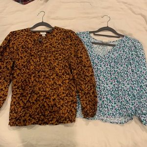 Bundle of two a new day blouses - fall and spring!